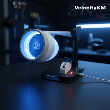 Ventilateur de Bureau USB Turbo JetFan Design Turboréacteur avec Charge Sans Fil