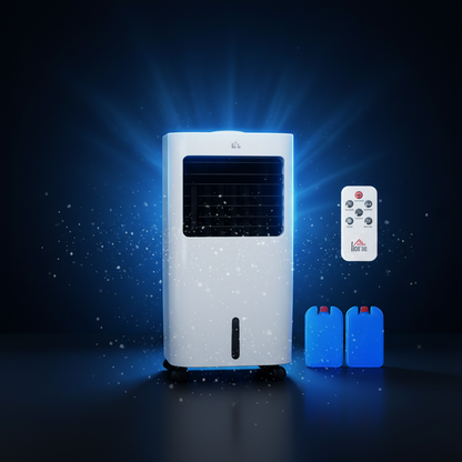 Ventilateur rafraîchisseur d'air 3 modes avec fonction minuterie, en plastique blanc, ventilateur de refroidissement, ventilateur à eau