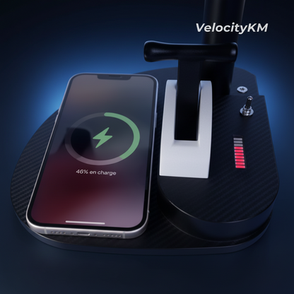Ventilateur de Bureau USB Turbo JetFan Design Turboréacteur avec Charge Sans Fil